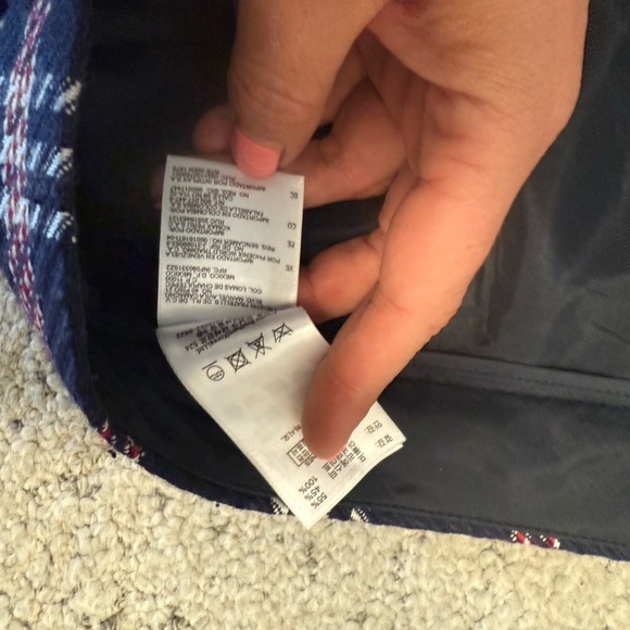 Brooks Brothers Red Fleece size 2 EUC wool blend red/navy Plaid Pencil Skirt - Picture 6 of 11